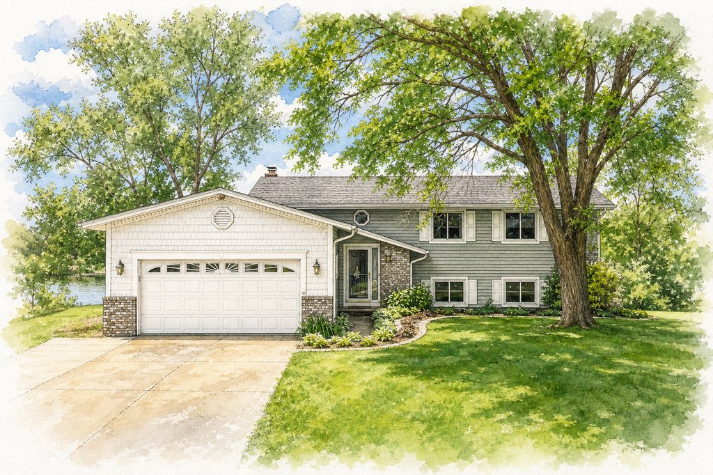 Watercolor portrait of 3141 Pearson Pkwy