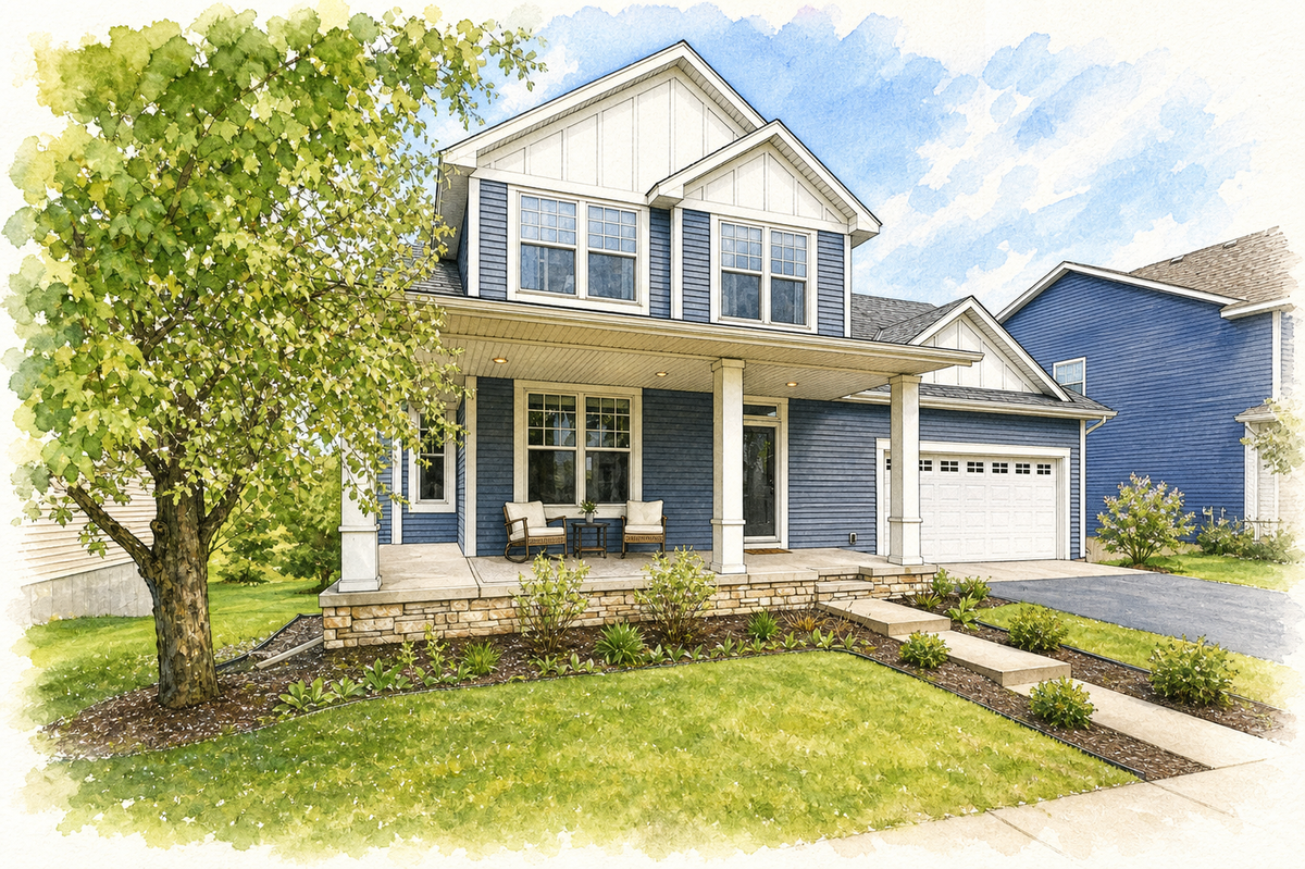 Watercolor portrait of 11253 68th St NE