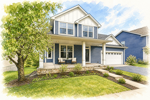 Watercolor portrait of 11253 68th St NE