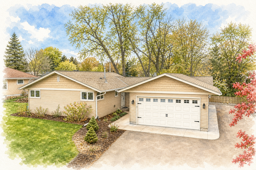 Watercolor portrait of 2222 Draper Ave