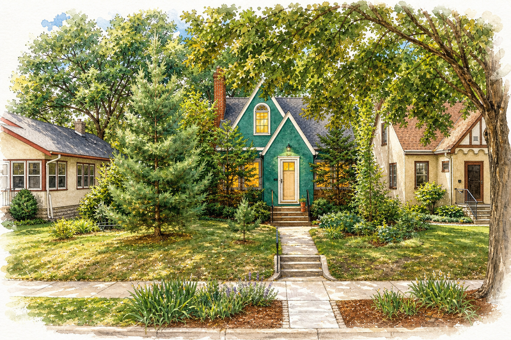 Watercolor portrait of 3704 45th Ave S