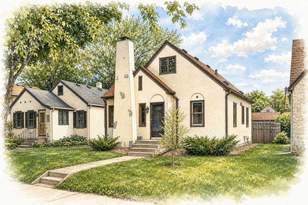 Watercolor portrait of 4429 Knox Ave N