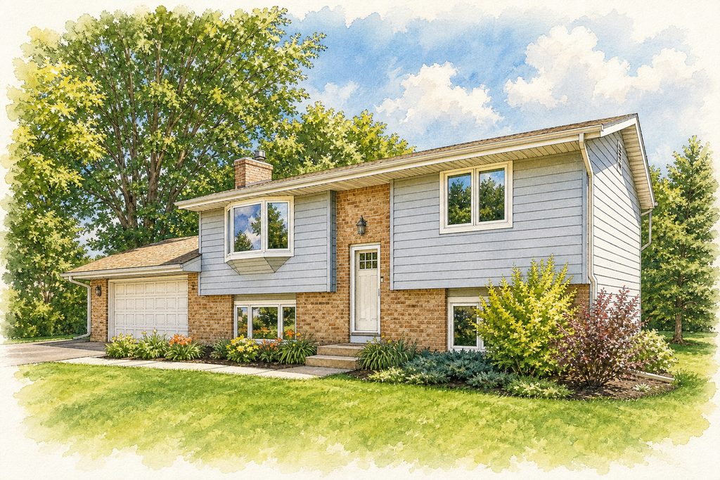 Watercolor portrait of 16082 Finland Ave W