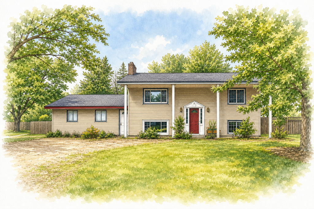 Watercolor portrait of 7856 Florida Cir N