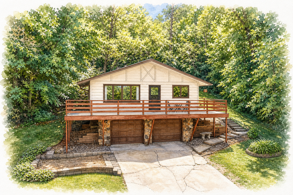 Watercolor portrait of 3321 Brookview Dr