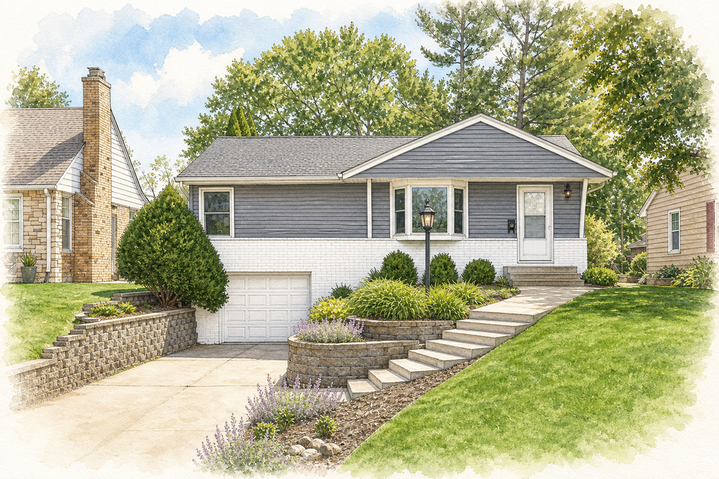 Watercolor portrait of 5021 William Ave