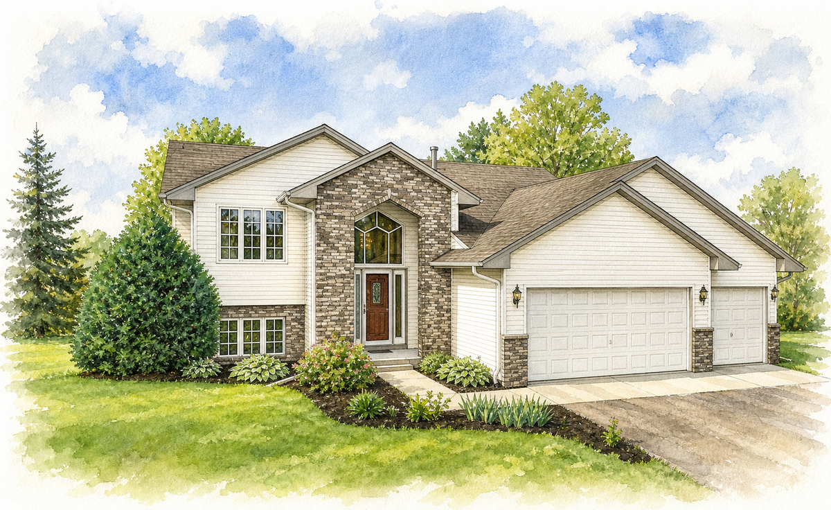 Watercolor portrait of 5980 146th Ave NW