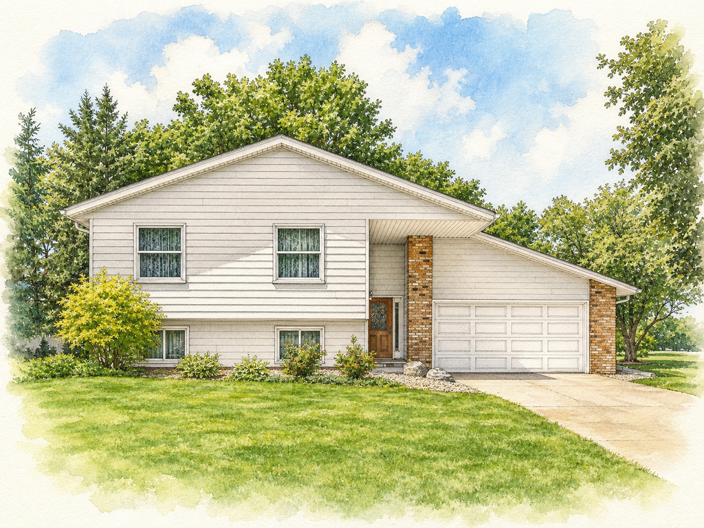 Watercolor portrait of 12803 Everest Ave