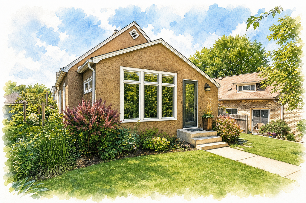Watercolor portrait of 4740 Pleasant Ave