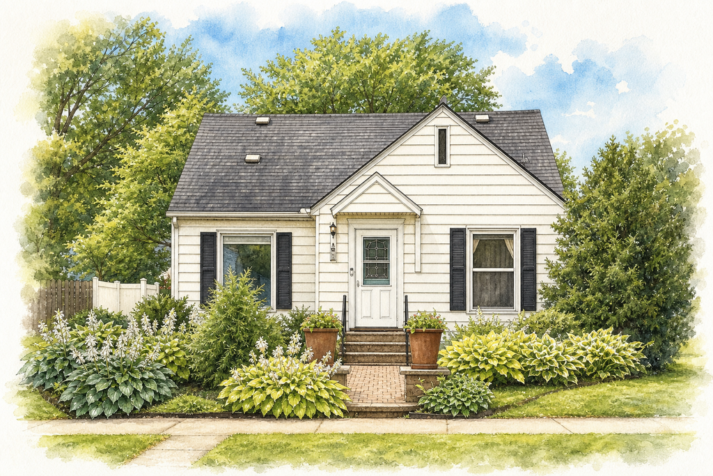 Watercolor portrait of 1285 Galtier St