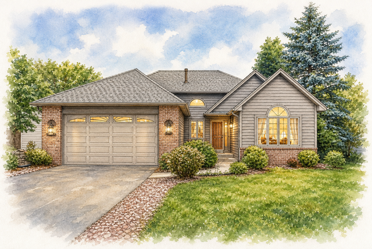 Watercolor portrait of 4269 Joppa Cir