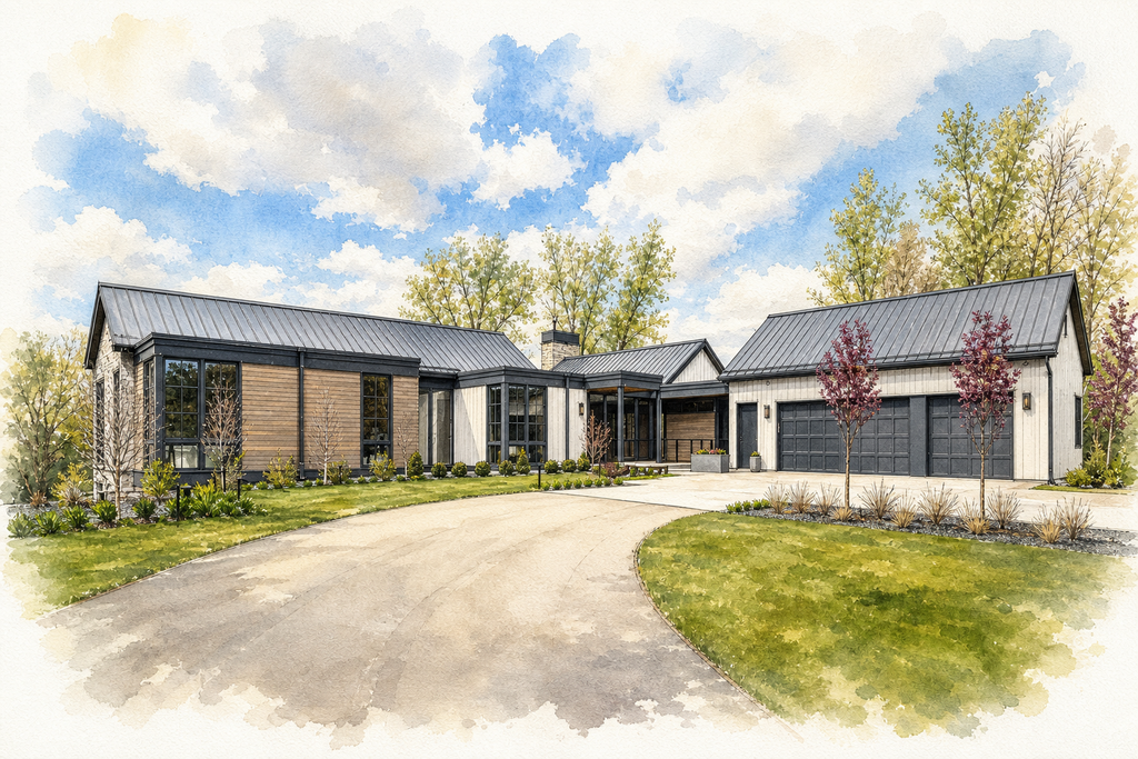Watercolor portrait of 11 Salem Ln