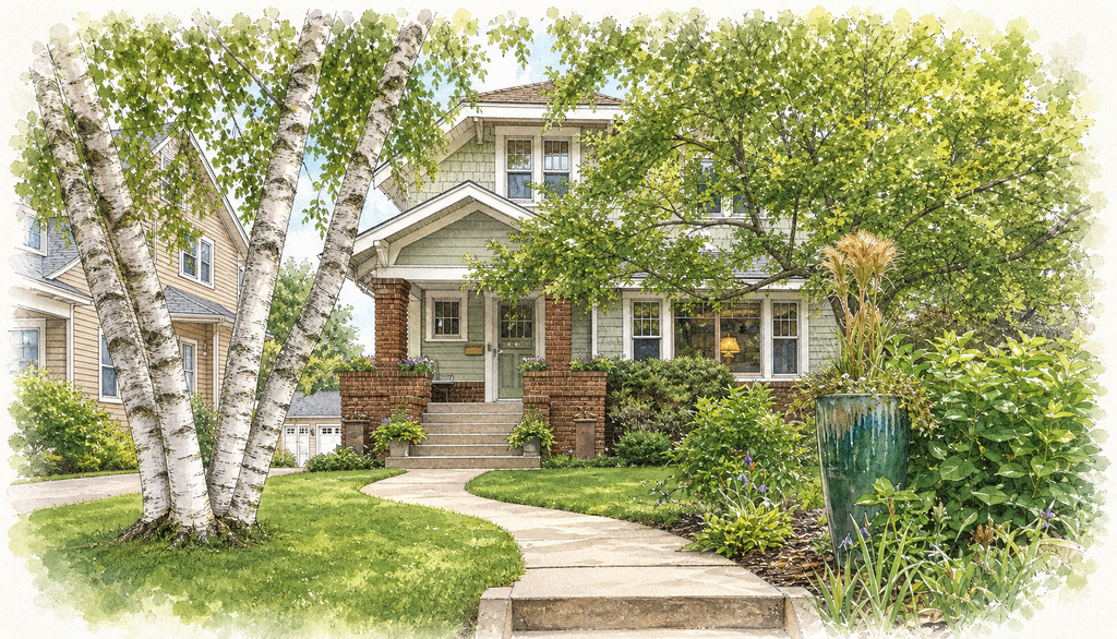Watercolor portrait of 4217 Sheridan Ave S