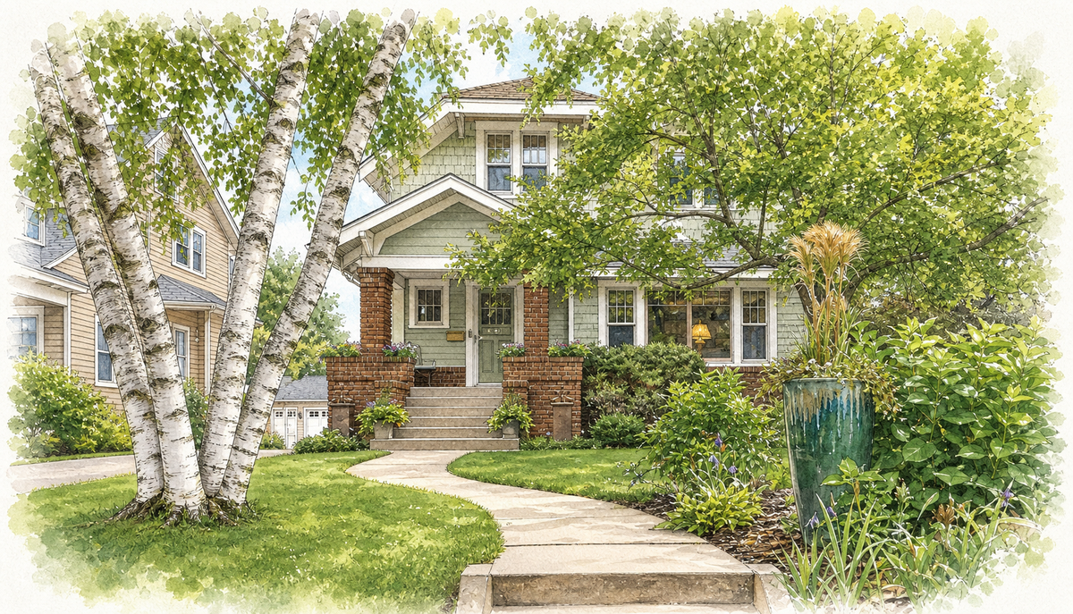Watercolor portrait of 4217 Sheridan Ave S