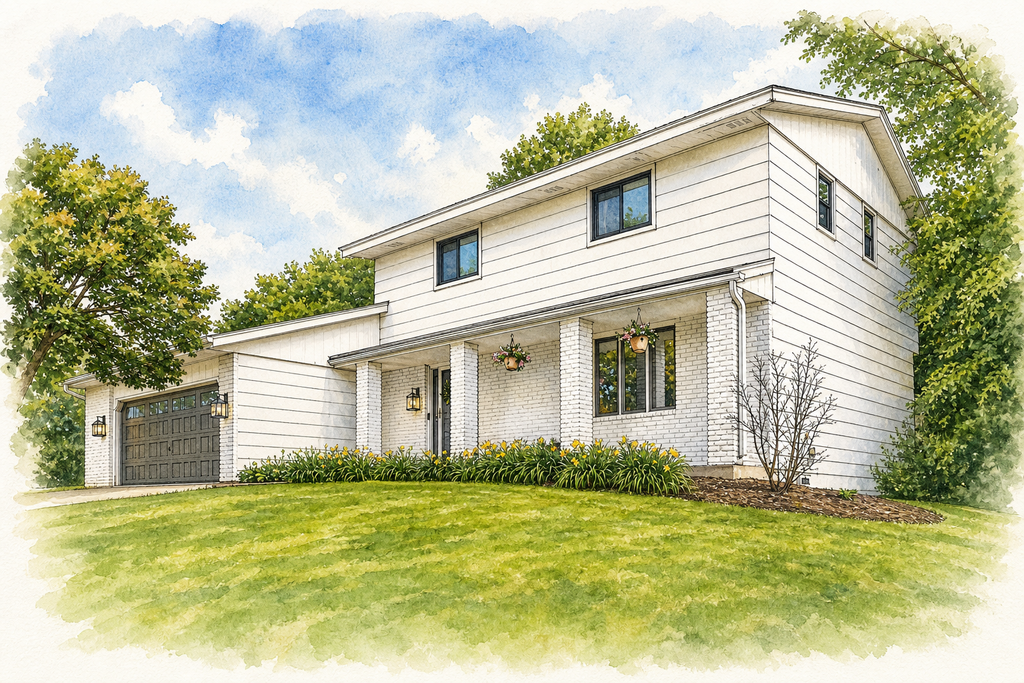 Watercolor portrait of 12825 Apple View Ln