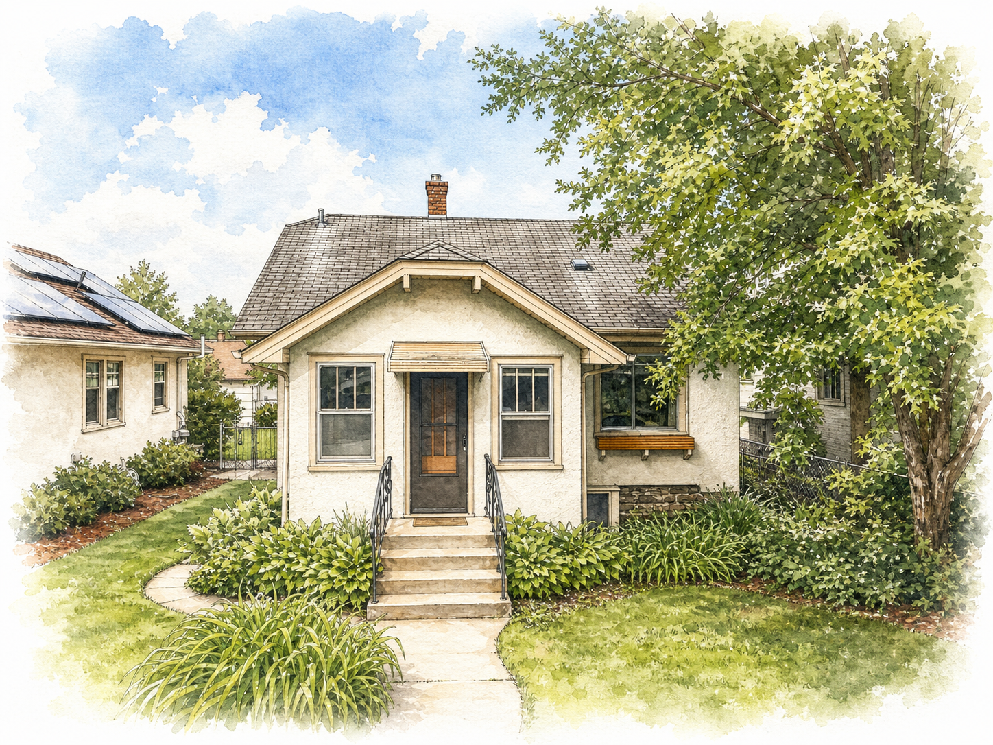 Watercolor portrait of 4117 27th Ave S