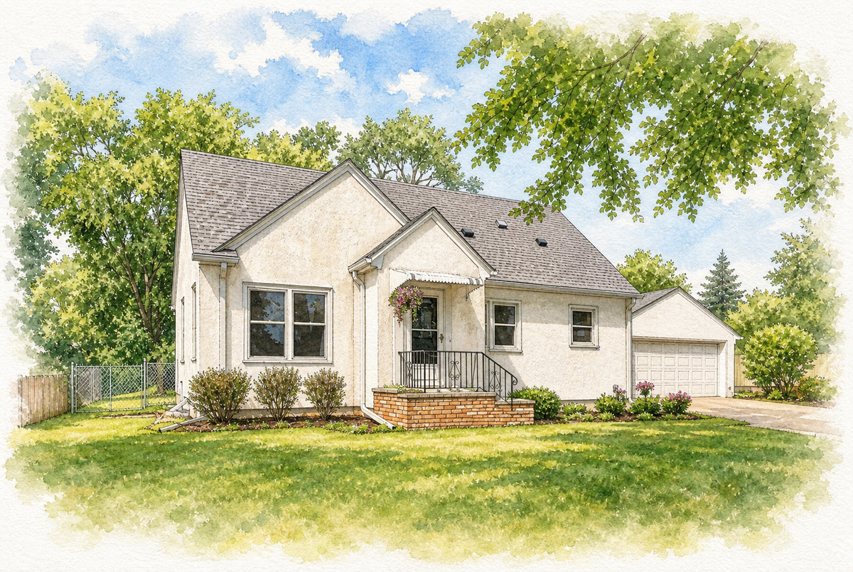 Watercolor portrait of 2663 16th Ave E
