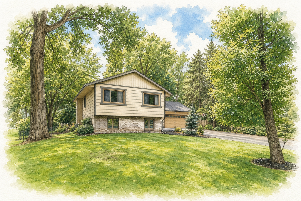 Watercolor portrait of 2194 Snowshoe Ln E
