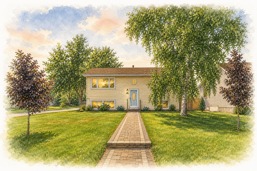 Watercolor portrait of 1249 Ashland Ave