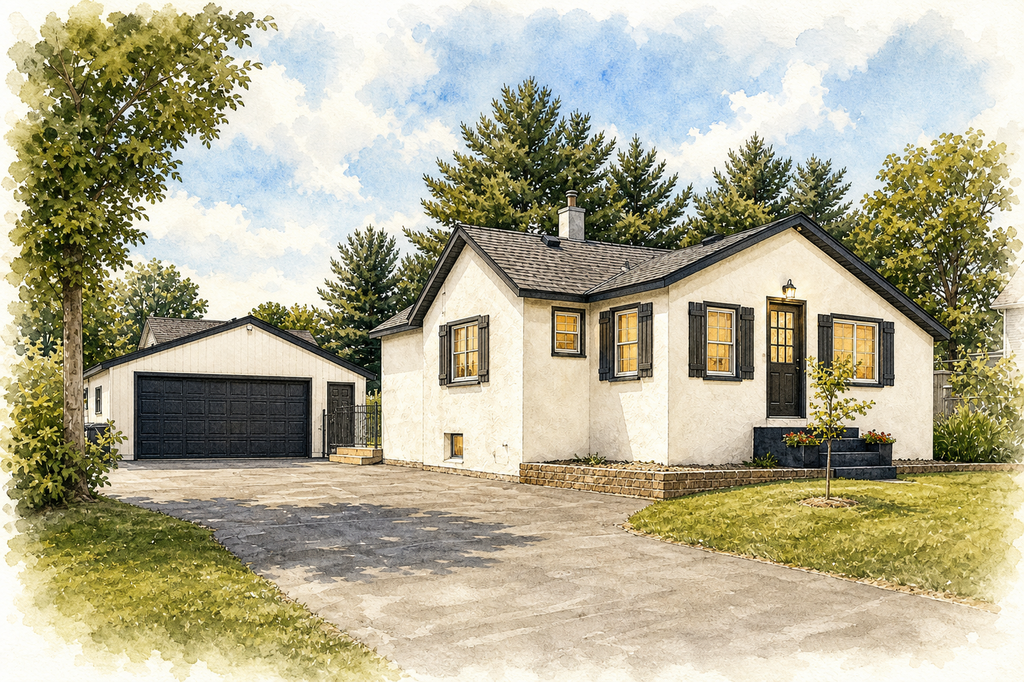 Watercolor portrait of 2618 South Ave E