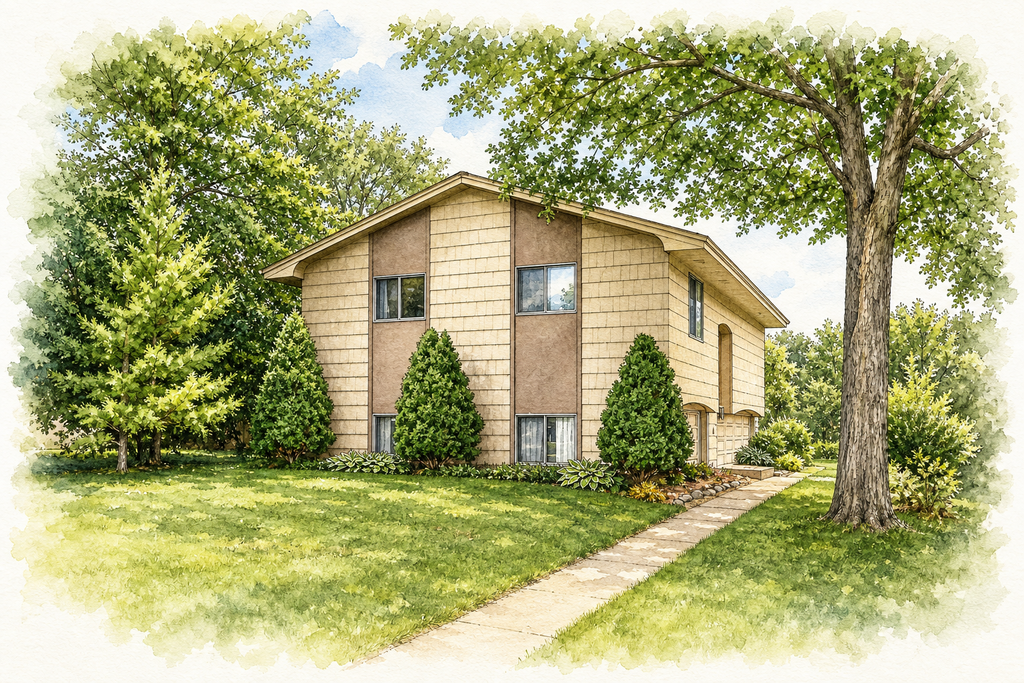 Watercolor portrait of 5326 Knox Ave N