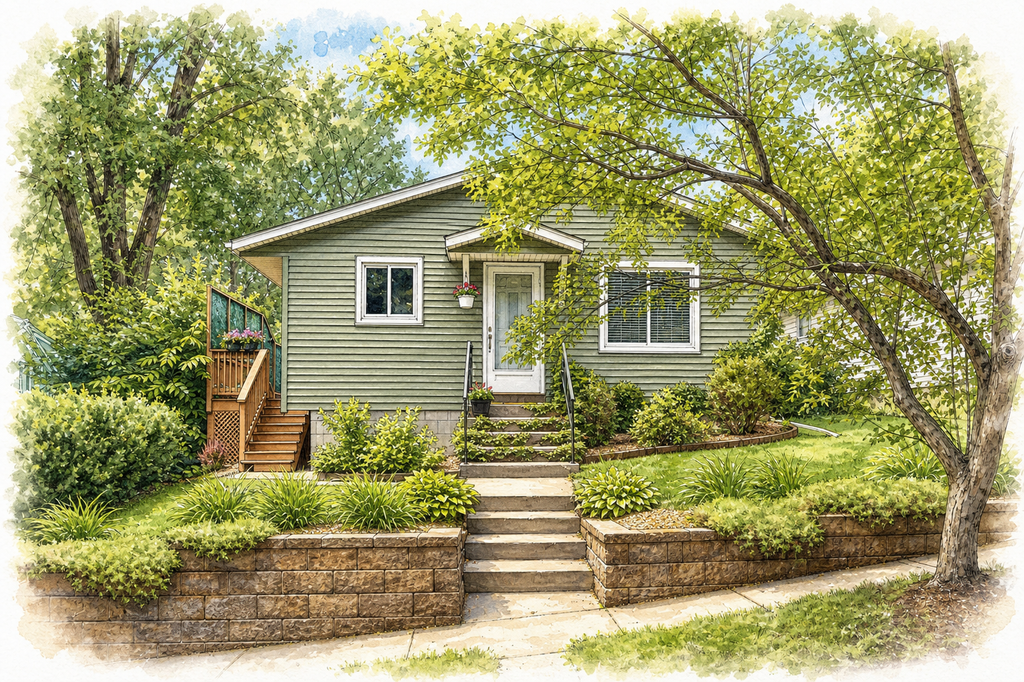 Watercolor portrait of 285 Deubener Pl