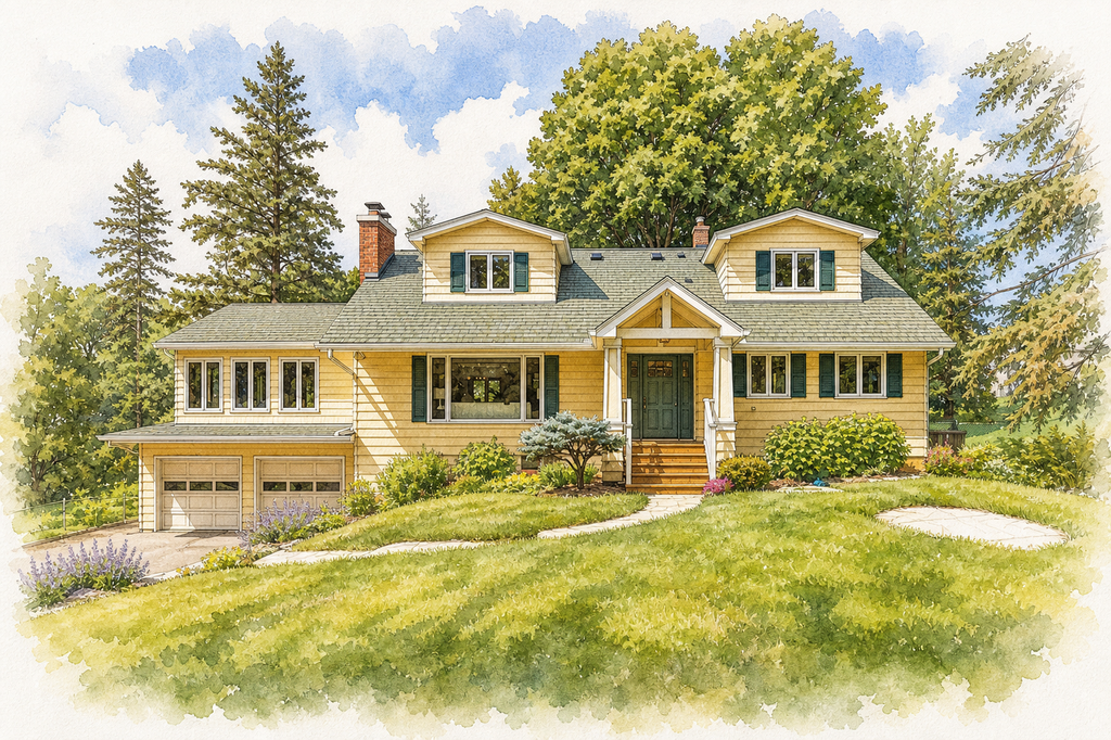 Watercolor portrait of 2275 Linner Rd