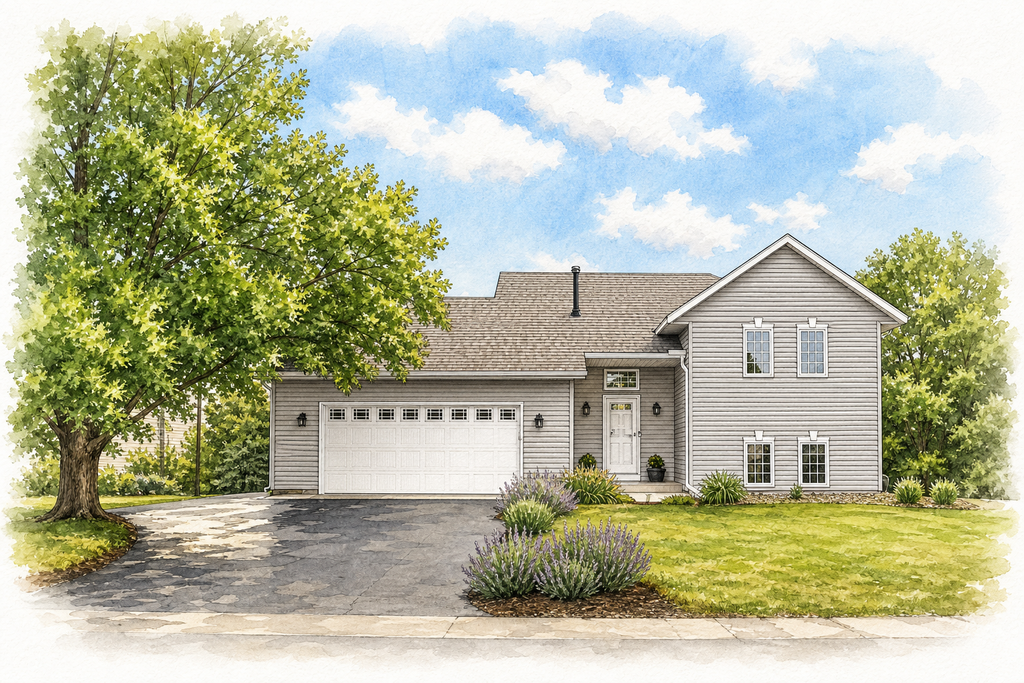 Watercolor portrait of 5553 Crossandra St SE