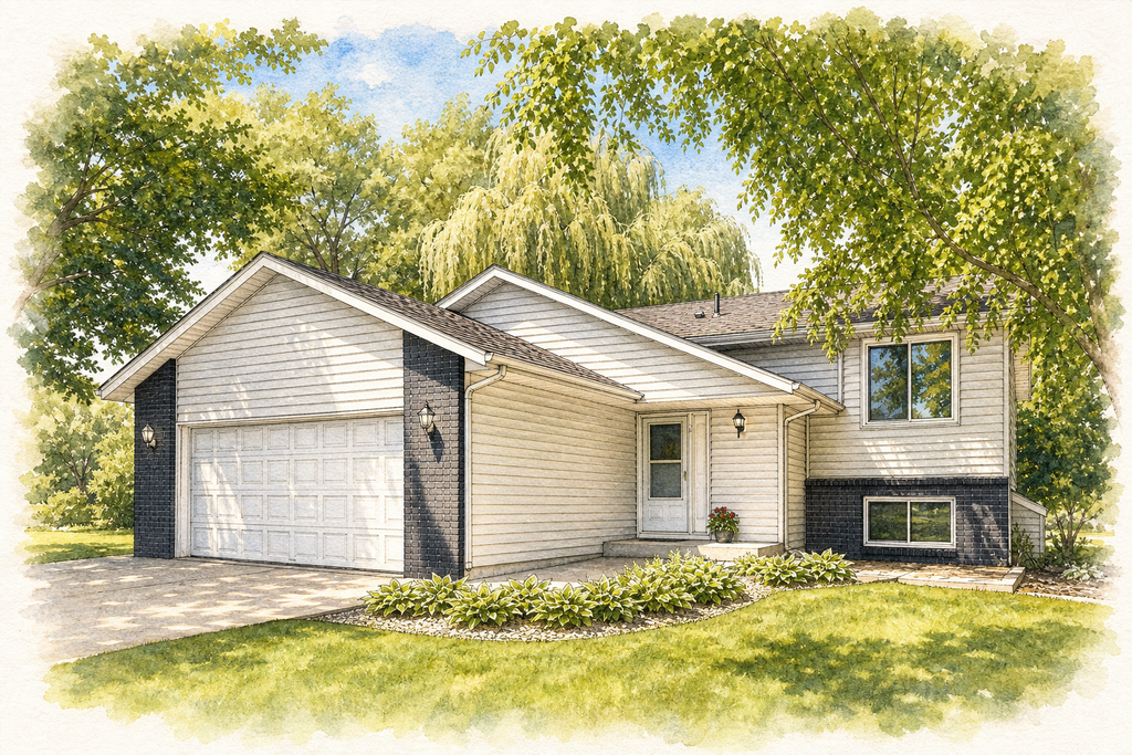 Watercolor portrait of 675 5th Ave E