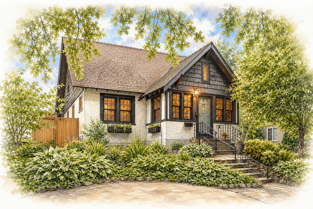 Watercolor portrait of 2844 Dakota Ave S
