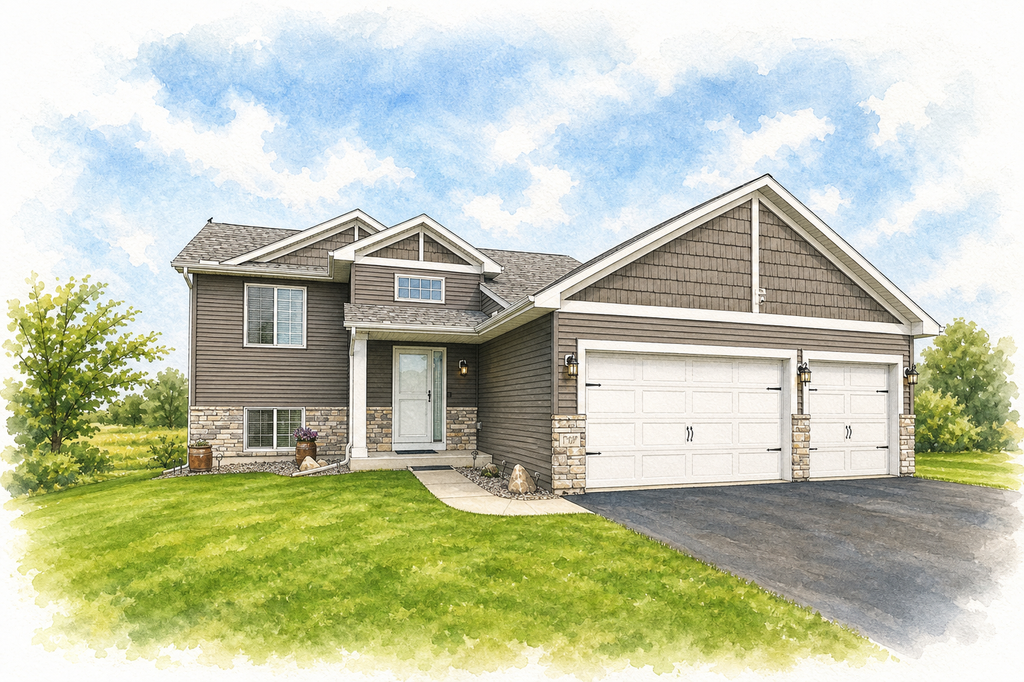 Watercolor portrait of 1707 Misty Cir