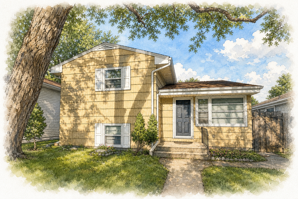 Watercolor portrait of 2643 Vernon Ave S