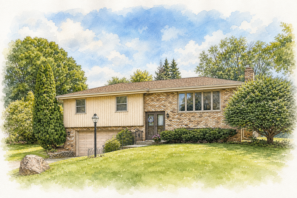 Watercolor portrait of 14925 32nd Ave N