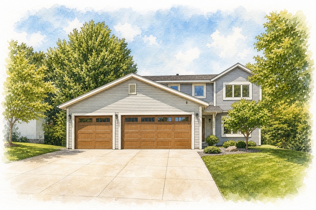 Watercolor portrait of 1323 36th St SW