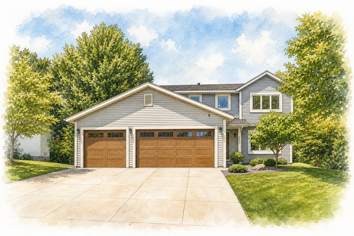 Watercolor portrait of 1323 36th St SW
