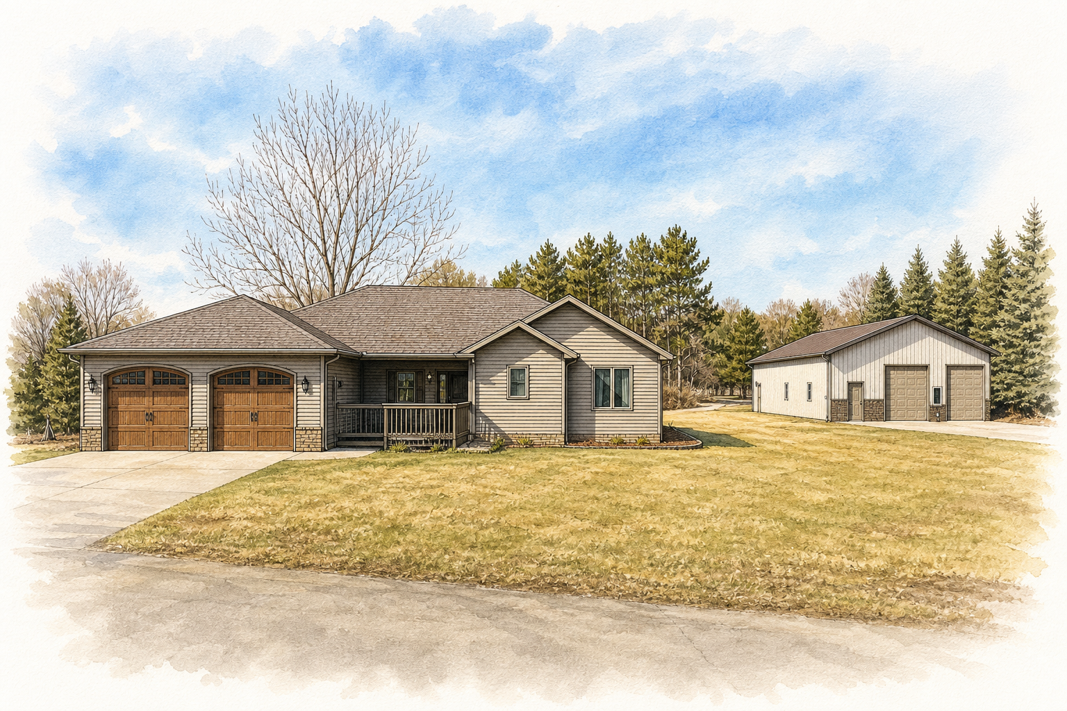 Watercolor portrait of 14181 242nd Ave