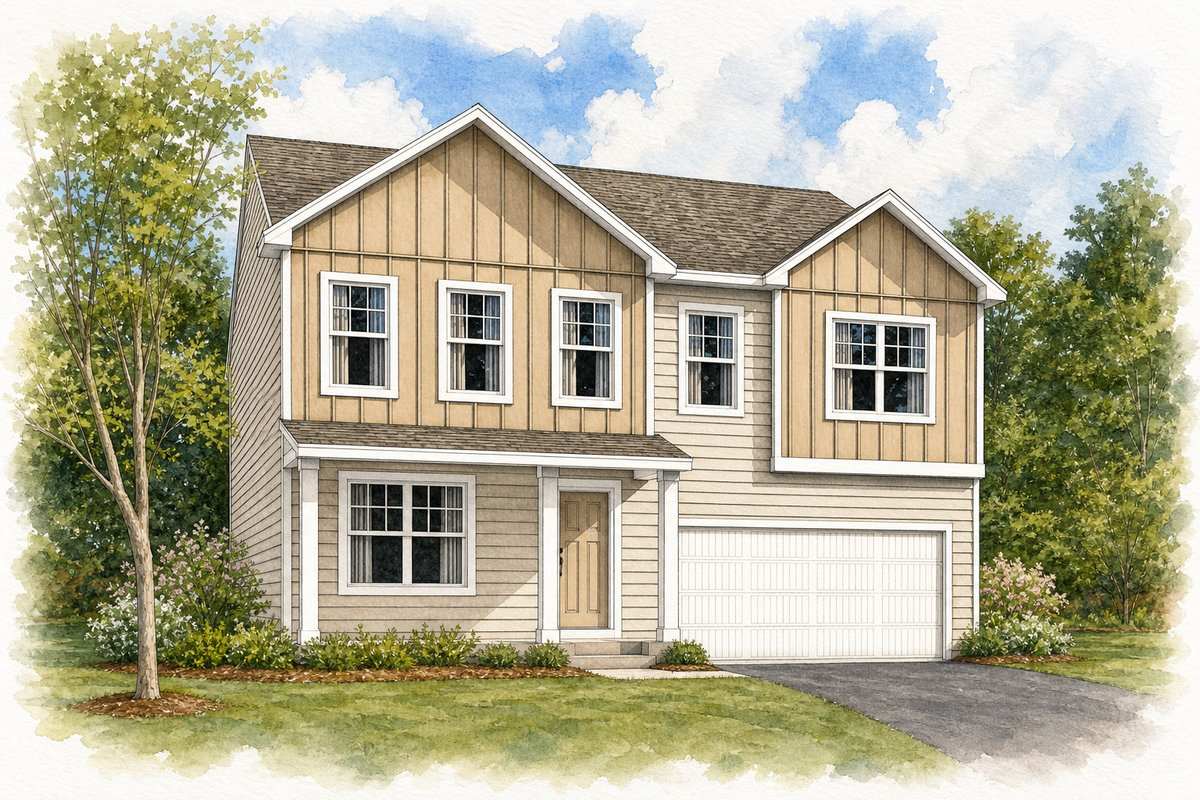 Watercolor portrait of 441 James Pkwy