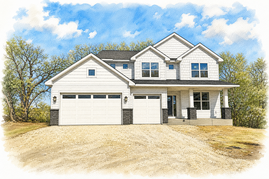 Watercolor portrait of 834 Londonderry Ln NW