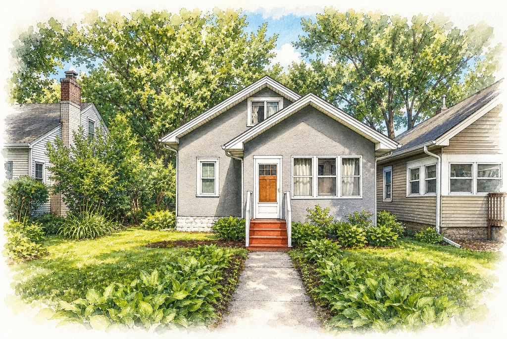 Watercolor portrait of 4917 31st Ave S