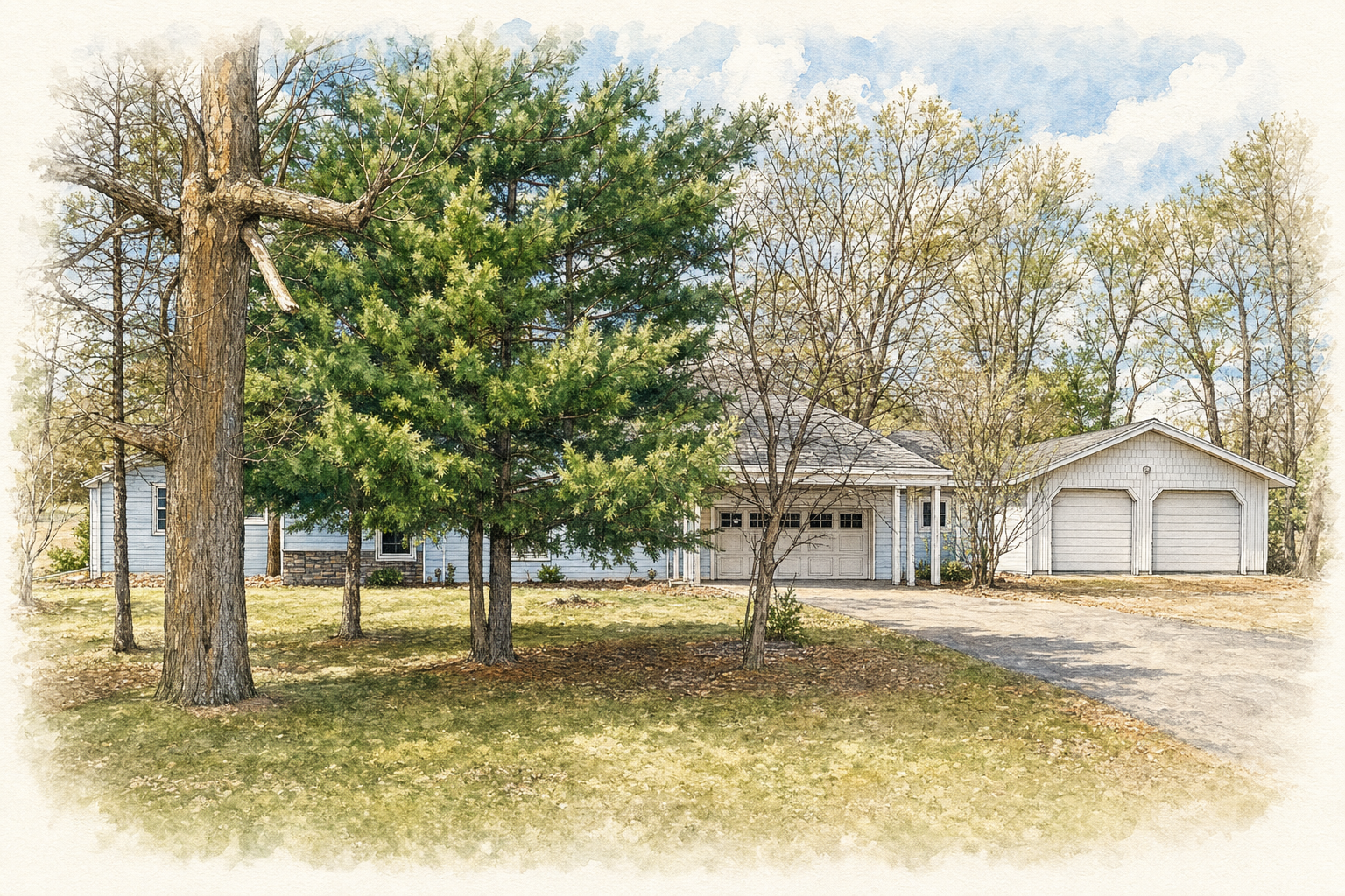 Watercolor portrait of 17301 160th Ave