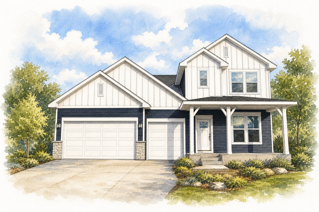 Watercolor portrait of 11655 Harbor Ln N