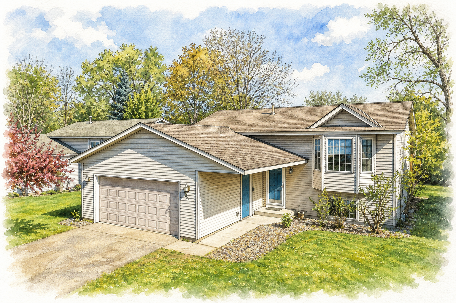Watercolor portrait of 5061 183rd St W