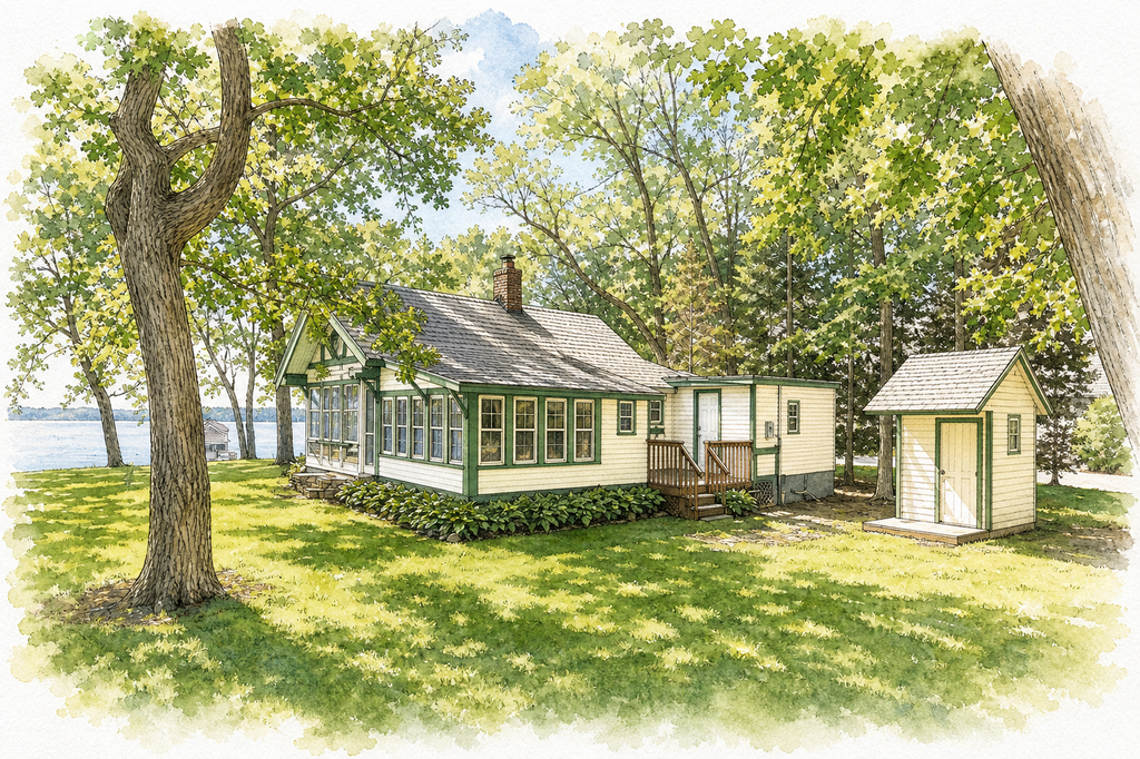Watercolor portrait of 2811 Government Point Rd NE