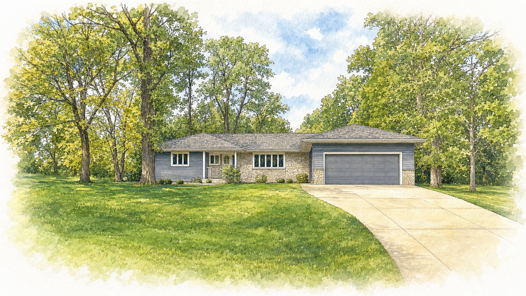 Watercolor portrait of 2205 8th Ave NW