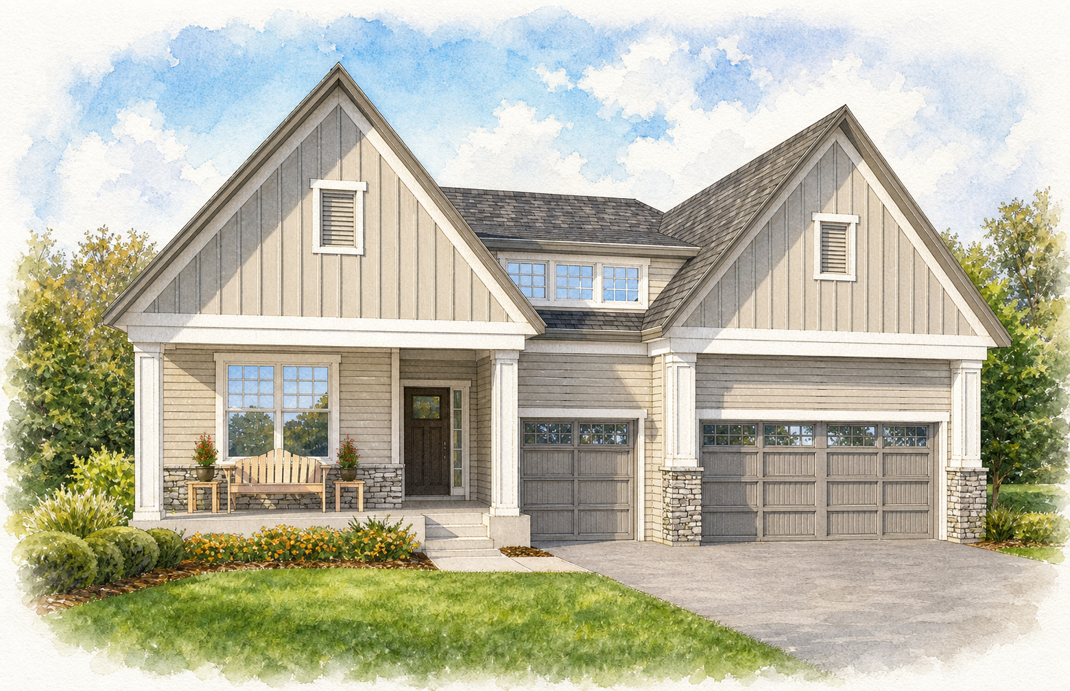 Watercolor portrait of 20075 Globe Dr