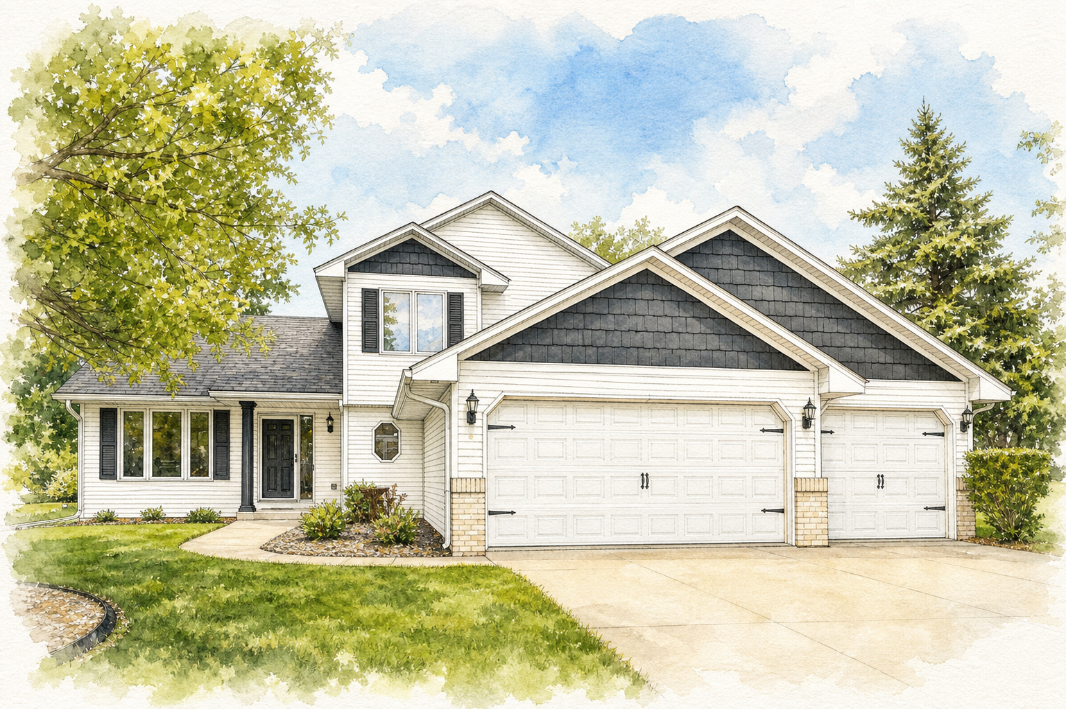Watercolor portrait of 4317 143rd St W