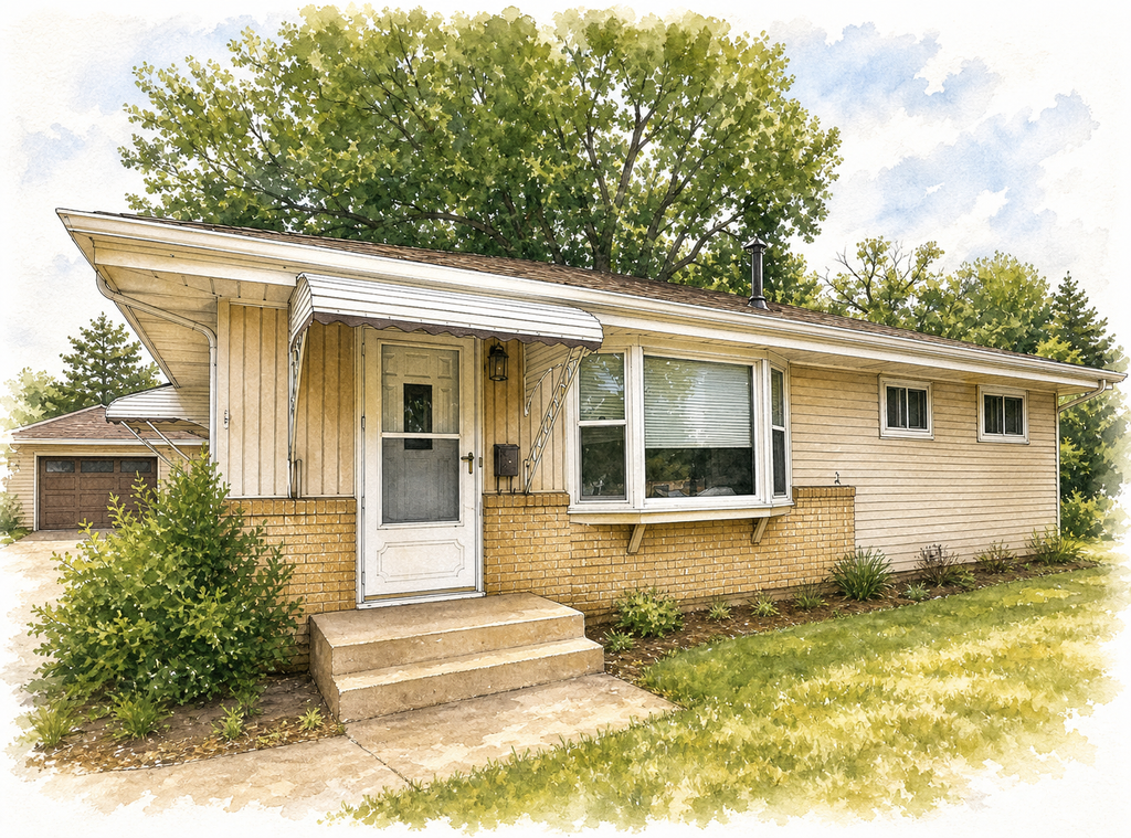 Watercolor portrait of 5611 6th St NE