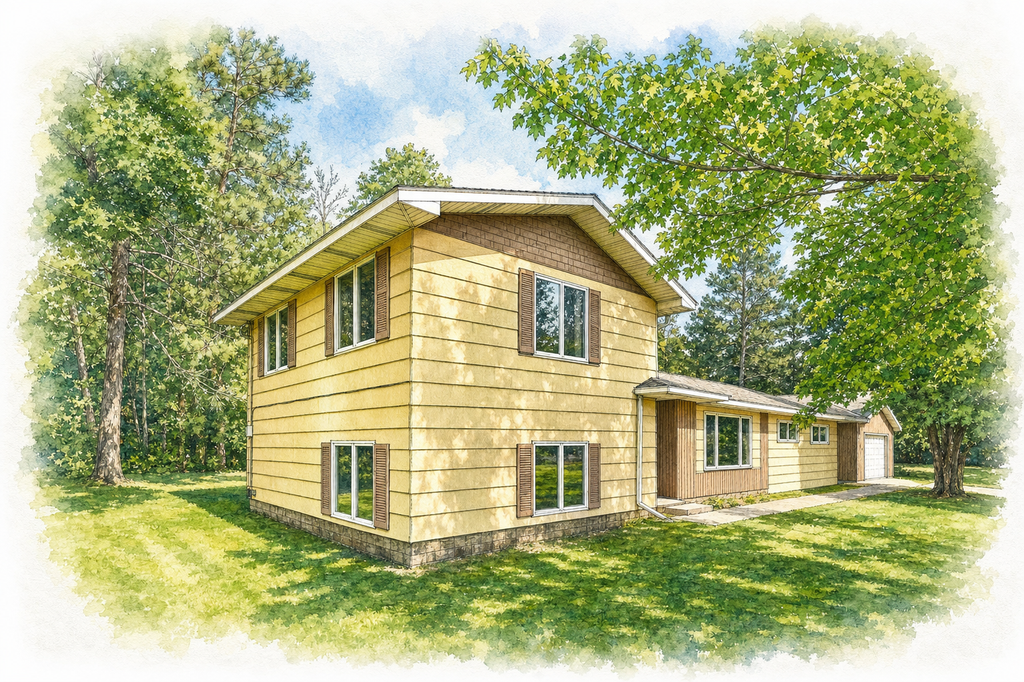 Watercolor portrait of 141 Alice St