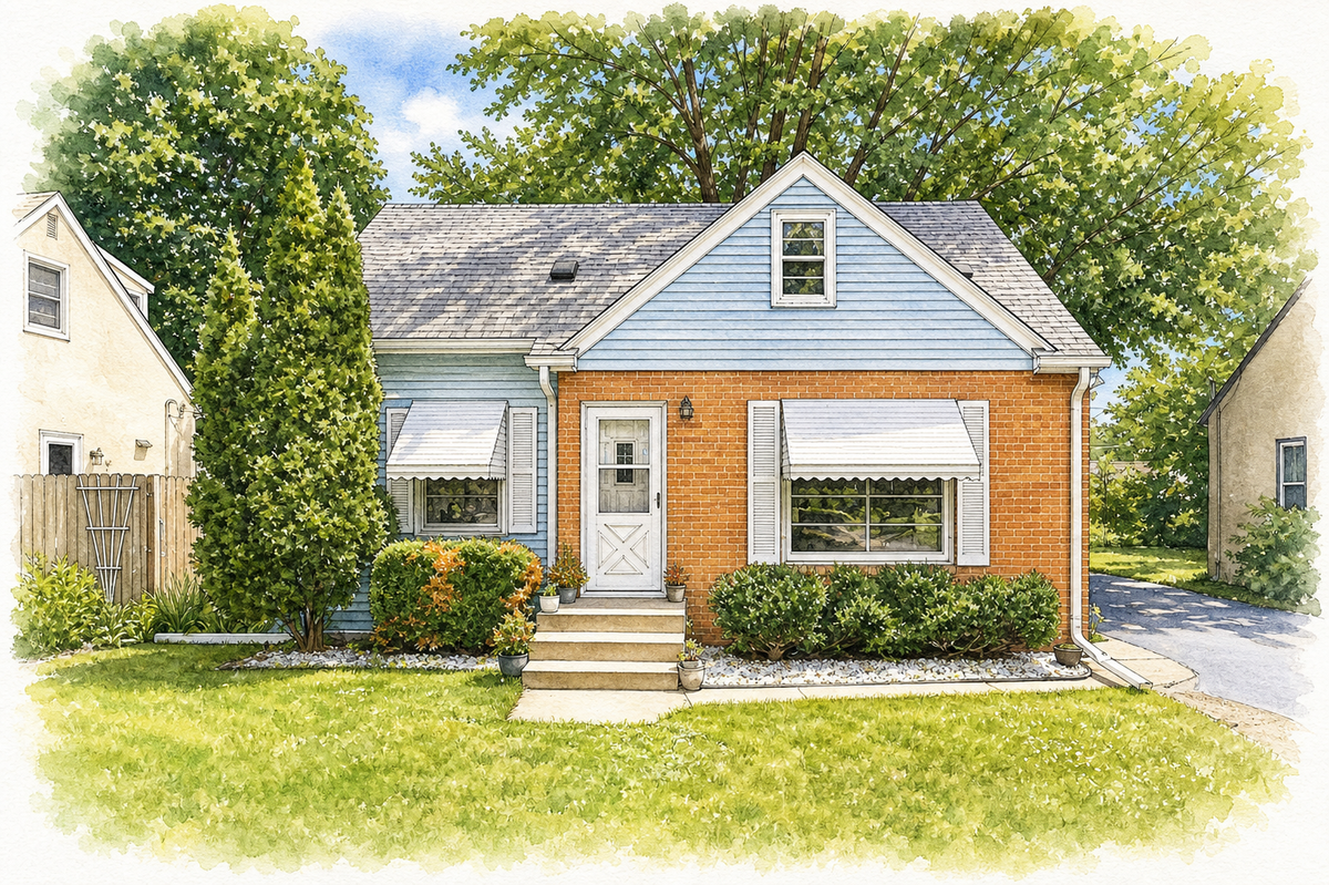 Watercolor portrait of 6707 13th Ave S