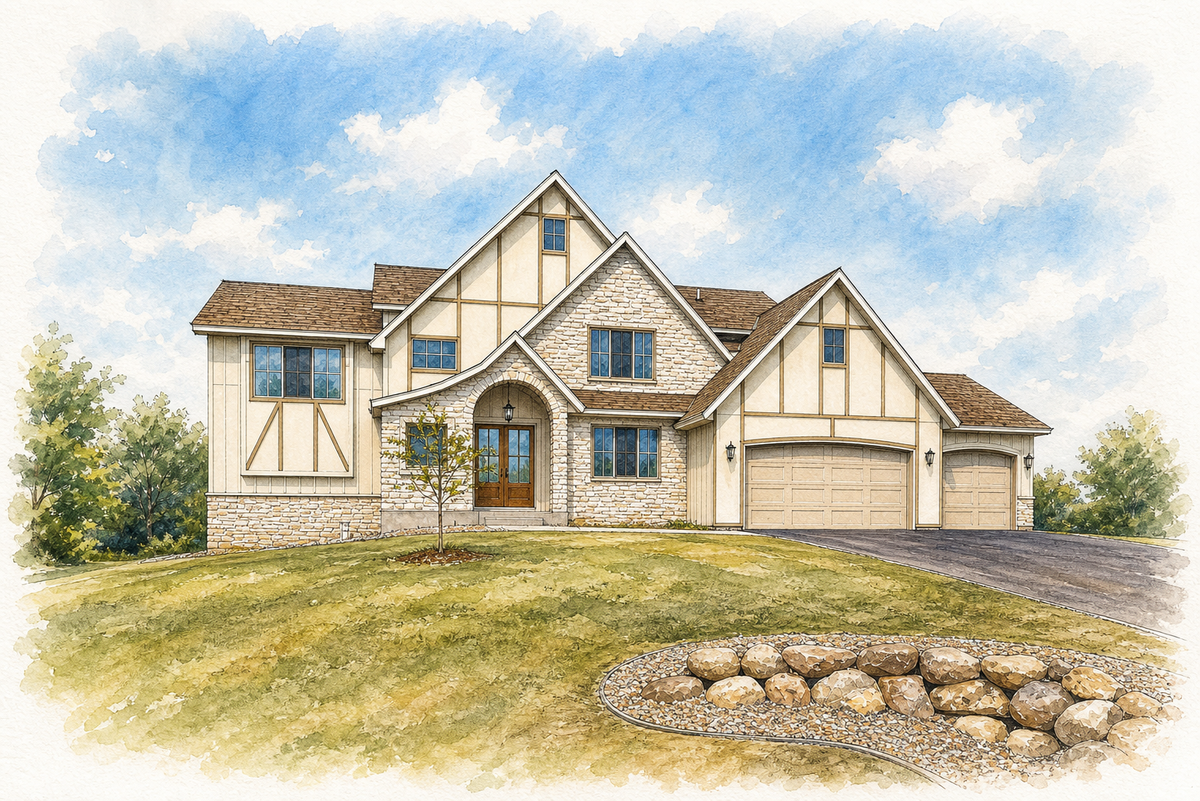 Watercolor portrait of 4595 166th Ave NW